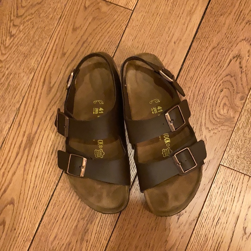 Men’s leather Birkenstock sandals